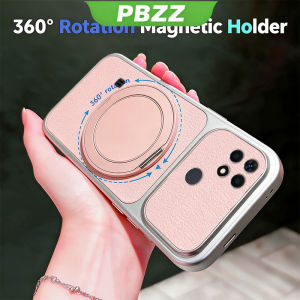 PBZZ Case for Realme C21Y C25Y c15 c12 c25s c25 c21 phone casing Softcase Silicone shockproof Cover new design aesthetic cute purple with 360 °   Rotatable Magnetic holder for girls KNYZJ3