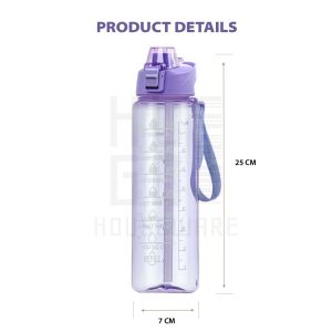 Botol Minum Motivasi 1 Liter Bening