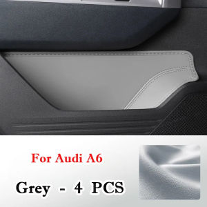 ZZSA ForAudi A6 Allroad C8 2018-2025 Car Door Slot Storage Cover Leather Glove Pad Barrel Interior Accessories T6H1N