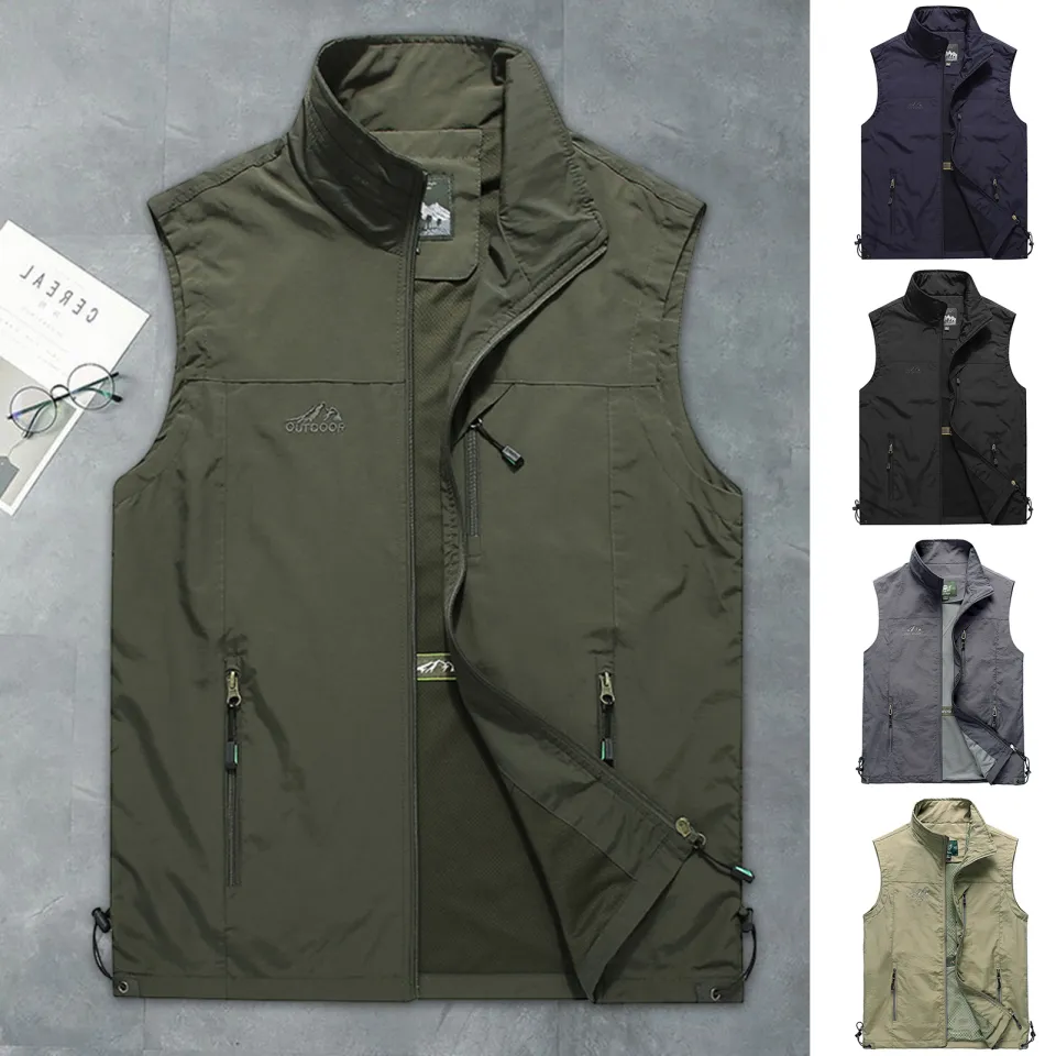 Summer Fishing Vests Men Fishing Clothes Breathable Quick Dry Fishing  Jacket Sleeveless Outdoor Winter Fishing Vest Fishing Wear