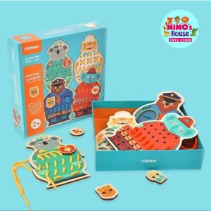 (GIÁ TỐT) BỘ ĐỒ CHƠI BÉ TẬP XỎ DÂY cho bé 2 tuổi MIDEER - THREADING GAME - MIMO HOUSE 09