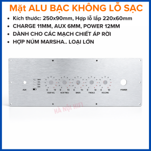 Tấm control mặt khiển 5 lỗ dánh cho các mạch câu triết áp control marshall alu hay inox