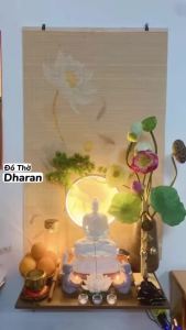 [FURNI HOME] Bàn thờ treo tường cúng phật thờ gia tiên kiểu dáng đơn giản gỗ MDF kèm phụ kiện treo tường MS07-2
