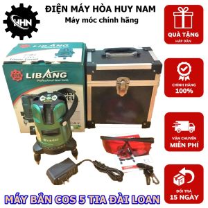 Máy Cân Mực Laser ( Máy Bắn Cốt ) LIBANG 5 Tia - Bóng Led Siêu Sáng - Sử Dụng Ngoài Trời Thoải Mái- HÀNG CHÍNH HÃNG - BẢO HÀNH TOÀN QUỐC