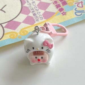 Cute Cartoon 3D Sanrio Key Chain Sweet Girl Bag Hang Gift Hanging Ornament Keychain