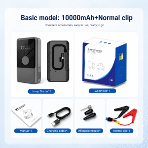 20000mAh 4 in 1 Car Jump Starter 12V with Air Pump Power Bank Kereta 150PSI Air Compressor Car Tire Inflator Rechargeable Jump Starter for Car Battery Fast Charging with Digital Display Emergency LED Light 4 in 1 Jump Starter penghidup bateri kereta
