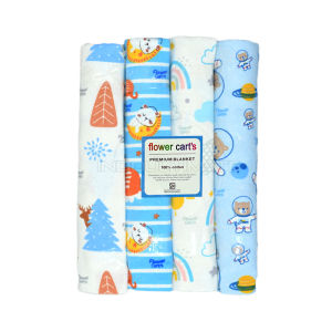 Bedong Bayi Isi 4 Bahan FLANEL Selimut Bayi Alas Tidur Bayi Pelengkapan Bayi Baru Lahir BC-206