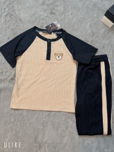 HOÀN TIỀN 15% - Set Đồ Bộ Dài Thun Gân Co Giản 4 chiều Mặc Nhà-GAN187