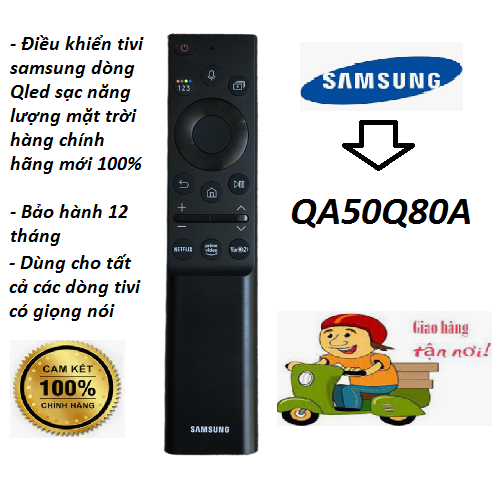 Điều khiển tivi samsung qled dòng sạc pin năng lượng mặt trời ...