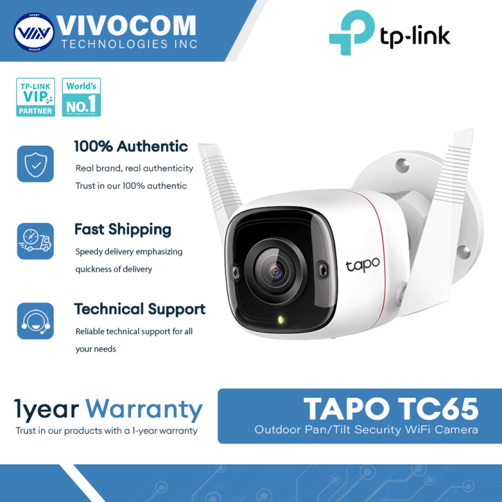 TP-Link Tapo TC65 Outdoor Pan/Tilt Security WiFi Camera with Night