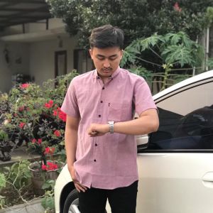 BM COD Kemeja Polos Casual Pria Lengan Pendek Bahan Katun Oxford Premium Terbaru / Kameja Semi Formal