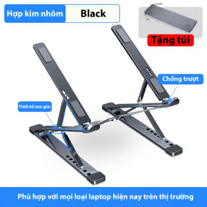 Giá Đỡ Laptop Hợp Kim Nhôm N8 2 Tầng Điều Chỉnh Độ Cao Chắc Chắn Chống Trơn Trượt Công Thái Học