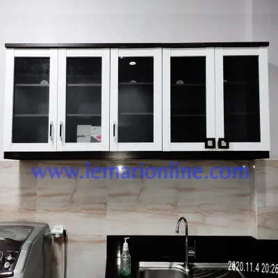 Kitchen Set Atas 5 Pintu Kaca