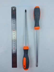 Obeng PLUS + 8" MM Obeng karet rubber plus + Ujung Magnet