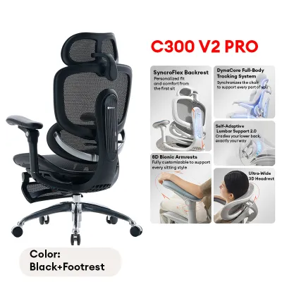 SIHOO Doro C300 Pro V2 Ergonomic Office Chair Mesh Chair Adaptive Lumbar Support 8D Armrests Home Office