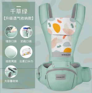 BIBELOT   เป้อุ้มเด็กนั่ง Hip seat สะพายหน้า-หลัง ให้ลูกน้อยนั่งสบาย ผ้าคอตตอนแท้ ใส่สบาย ระบายอากาศได้ดี เหมาะสำหรับ 0-3 ปี สินค้าพร้อมส่งจากไทย