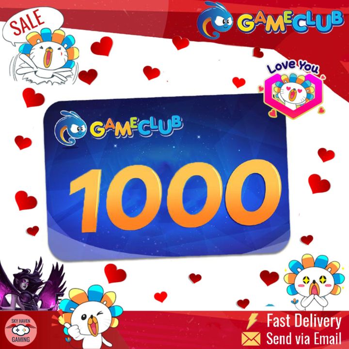 GameClub Giftcard 50, 100, 300, 500, 1000 Crossfire