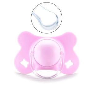 Baby for Butterfly Shape Flat Teat Silicone Sleep Pacifier Newborn Boys Girls Bite Chew Supplies Flat Round for Head