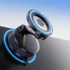 2026 Upgraded Magnetic Car Phone Holder for Magsafe 100+LBS Ultra Strong Vacuum Suction & 3000gf Magnetic 360 ° Adjustable Phone Holders for Your Car for iPhone 17 Pro Max 16 15 14 13 12 Air Plus