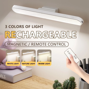 Rechargeable Led Light Magnetic Table Lamp Remote Control Cabinet Light Dimmable Desk Lamp For Study
