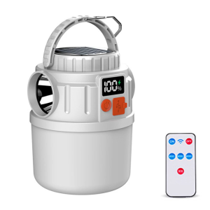 Multiple Function LED Camp Lamp Equipped With Solar Device 7 Brightness Grades And Crisis Lighting