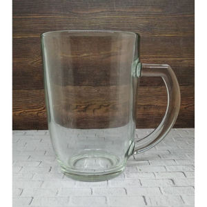 Gelas Es Teh Besar Gendut - Gelas Kaca Jumbo- Gelas Kopi Besar - GELAS GAGANG MUG ES TEH / KOPI 420 ML