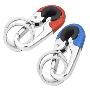 Stainless Steel Key Holder Car Keychain Keyring Creative Men Key Chain Camping Climbing Connect Buckle Auto Car Accessories