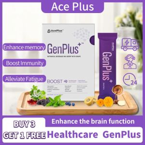 AGENCY丨BUY 3 FREE 1丨Ace Plus GenPlus Botanical Beverage Mix - Berry & Grape Flavor Enhance Brain Function