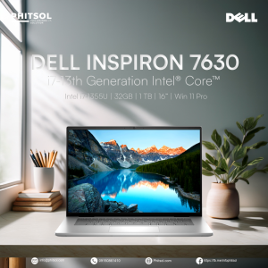 DELL INSPIRON 7630 | 16-inch FHD | 13th Gen Intel Core i7-1355U | 32GB RAM | 1TB M.2 PCIe NVMe SSD | Win 11 Pro