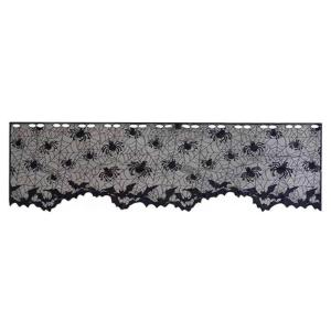 Halloweens Party Decoration Black Laces Lampshade Window Covering Light Filtering Suitable for Family Meetings Decoration