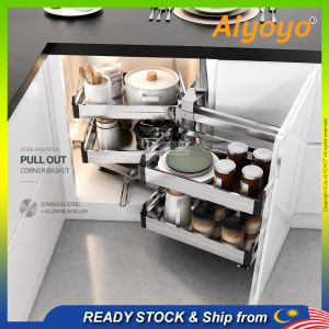 Kitchen Magic Corner Basket Pull Out Corner Cabinet Rak Bakul Tarik Kabinet Dapur Slide Out Basket
