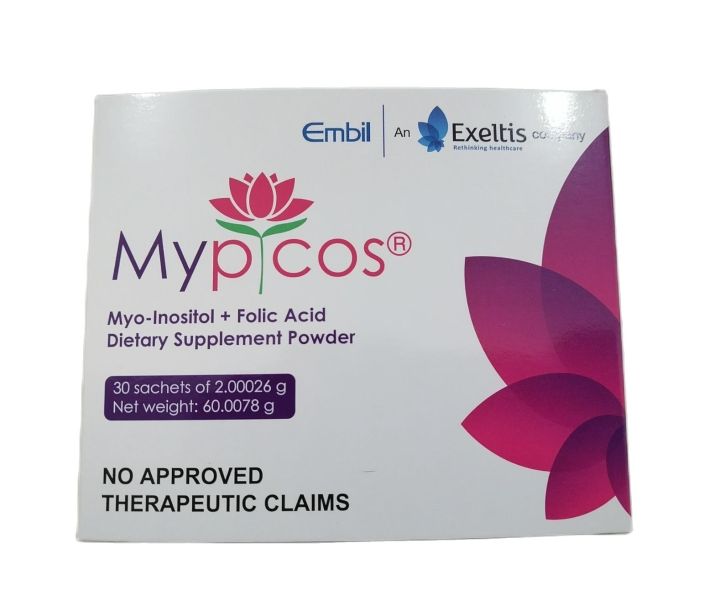 Mypicos Myo-Inositol Folic Acid Dietary Supplement Powder 1 Box 30 ...