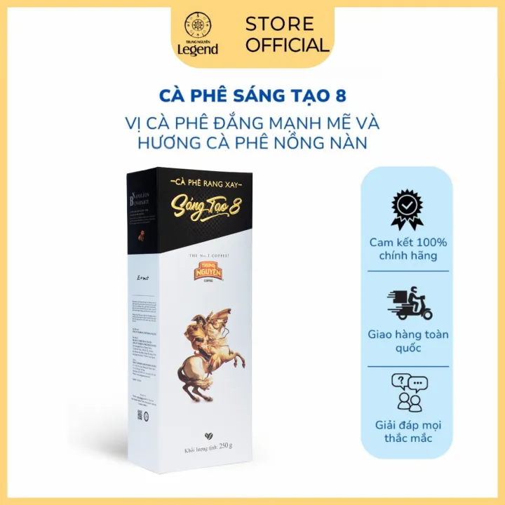 Trung Nguyên Legend Cà Phê Rang Xay Pha Phin Sáng Tạo 8 - Hộp 250gr