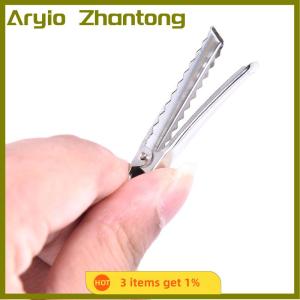 Aryio 50pcs kim loại cá sấu tóc Clip Bow teethed barrette Cá Sấu kẹp DIY Clip