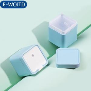 E-WOITD  1PC mini tin lưu trữ hộp kín trà Caddy nhỏ vuông cà phê Jar trà lá container lon nhỏ tinplate gia vị lưu trữ hộp
