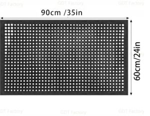 LABOT Anti Slip Kitchen Rubber Matting Industrial Grade For Heavy Duty Restaurant Usage Safety & Security