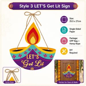 2026 Deepavali Banner Party Decoration Happy Diwali Pull Flag Spiral Gift for Indian Festvial Deepavali Decoration Items
