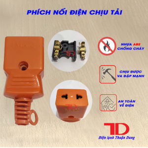 Phích Nối Công Nghiệp Chịu Tải & Phích Cắm Điện Lõi Sứ 6000W | Dùng Cho Thiết Bị Điện Công Suất Lớn Tiếp Điểm Đồng