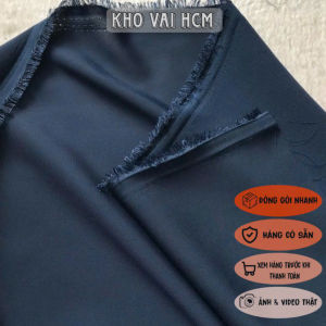 Vải Voan Lụa Xanh Đậm Khổ 1m48 - May Đầm Váy Áo Kiểu Đồ Bộ - Rũ Láng Mềm Mại Không Giãn