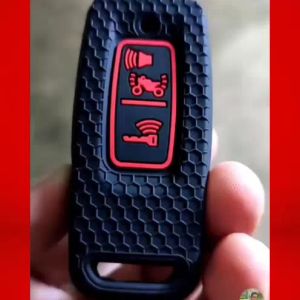 Motorcycle Remote Cover Silicone with Keychain for Honda Click160 Adv160 Pcx160 WinnerX Click125 V4