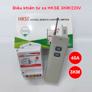 Công tắc điều khiển từ xa HKSE 40A 3000m 220V Bộ điều khiển từ xa công suất lớn cho máy bơm nước máy rửa xe