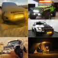 Single Row Yellow Led Light Bar 7" 13" 19'' 26'' 32''  Work Driving Light SUV Off Road Bar 12V 24V. 