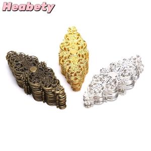 Heabety 20Pcs Filigree Flower Wrap Connector Crafts DIY Embellishments Findings Jewelry