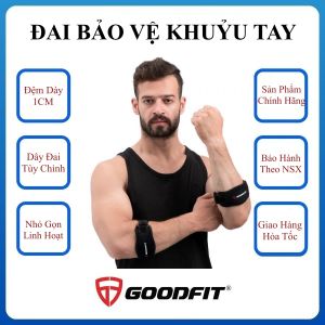 Băng Quấn Bảo Vệ Khuỷu Tay GoodFit GF403E - Hỗ Trợ Giảm Đau Tennis Elbow (1 Chiếc)