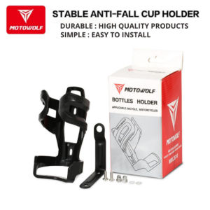 Motowolf Holder Botol Minum Motor Holder Botol Sepeda Stang Spion Ori