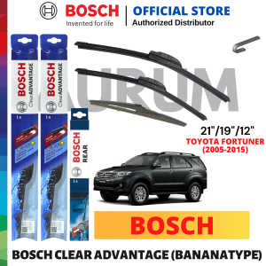 Bosch Clear Advantage Wiper Blade set for Toyota Fortuner 2005-2015 (21/19/12) 3pcs