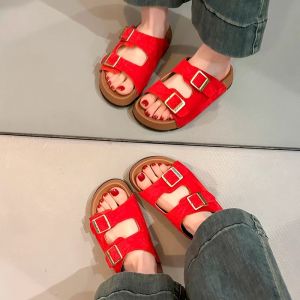 [Free Shipping] Thick-soled height-increasing slippers for women summer outdoor wear 2025 spring new sandals non-slip beach sandals for petite individuals