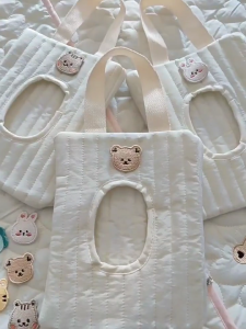 Baby Stroller Tissue Organiser Tissues Box Cute Paper Storage Case Hanging Bag Outdoor Essential for Newborns Cart