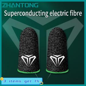 ZHANTONG New 1 cặp chơi game ngón tay tay tay áo đầu ngón tay thoáng khí cho pubg di động trò chơi