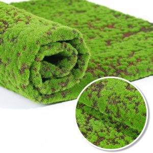 RGFV Tự làm Cỏ rêu giả Giống như thật Bền Thảm cỏ xanh giả Cây nhân tạo Màu xanh lá cây Tấm rêu mô phỏng Trang trí nhà cửa